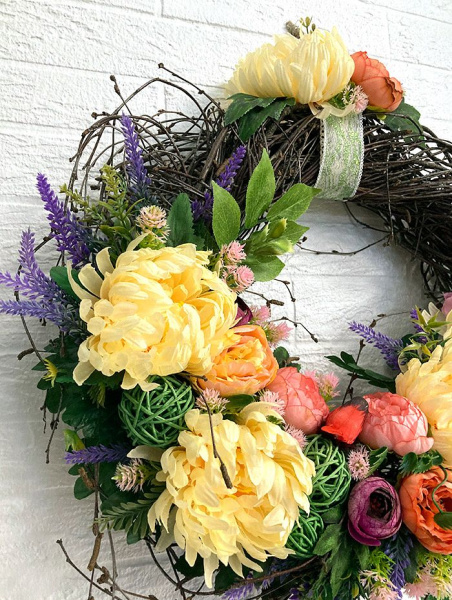 Венок декоративный "Цветочный"